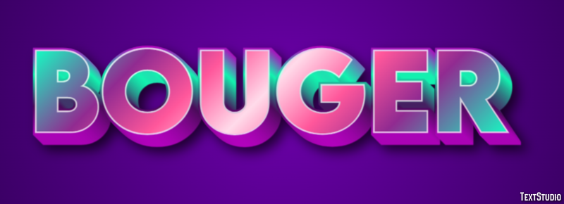 Bouger テキスト効果