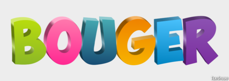 Bouger テキスト効果