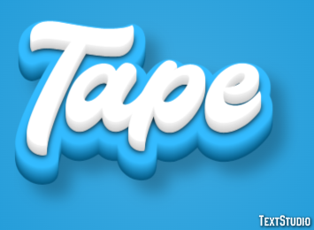 Tape Text Effect