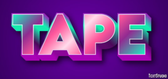 Tape Text Effect