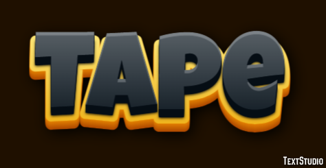 Tape Text Effect