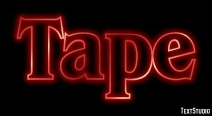 Tape Text Effect
