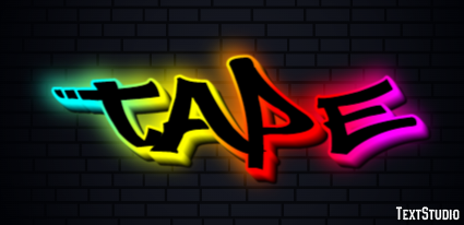 Tape Text effect