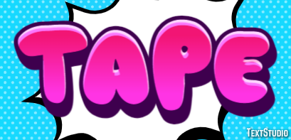Tape Text effect