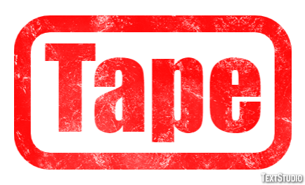Tape Text effect