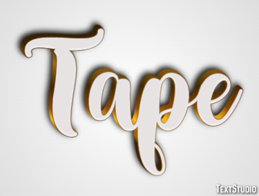 Tape Text Effect