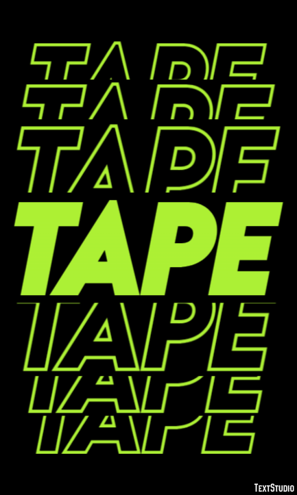 Tape Text Effect