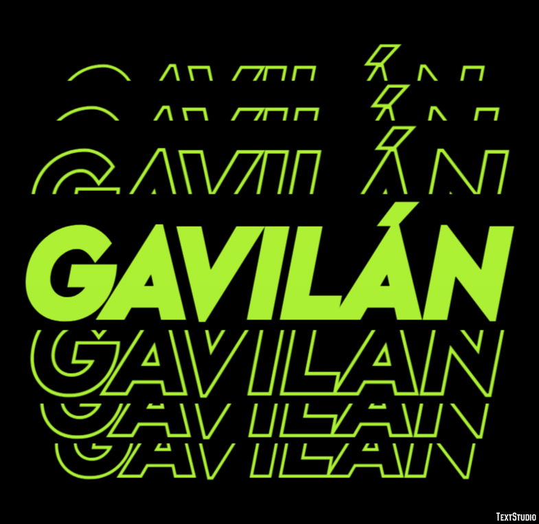 Gavilán Tekst Effect