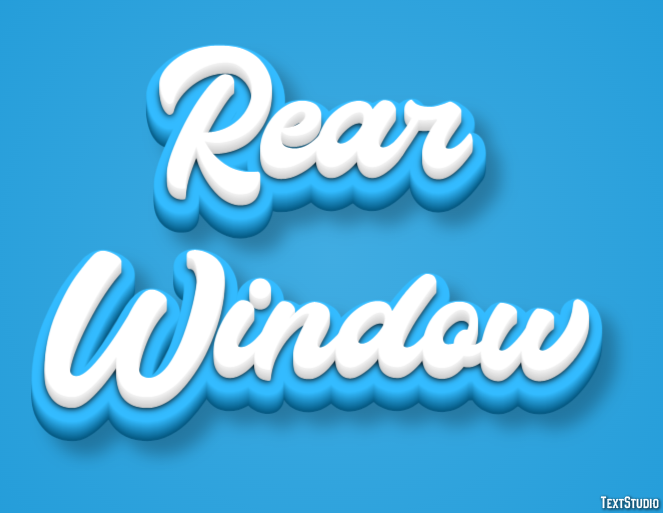 Rear Window Texteffekt