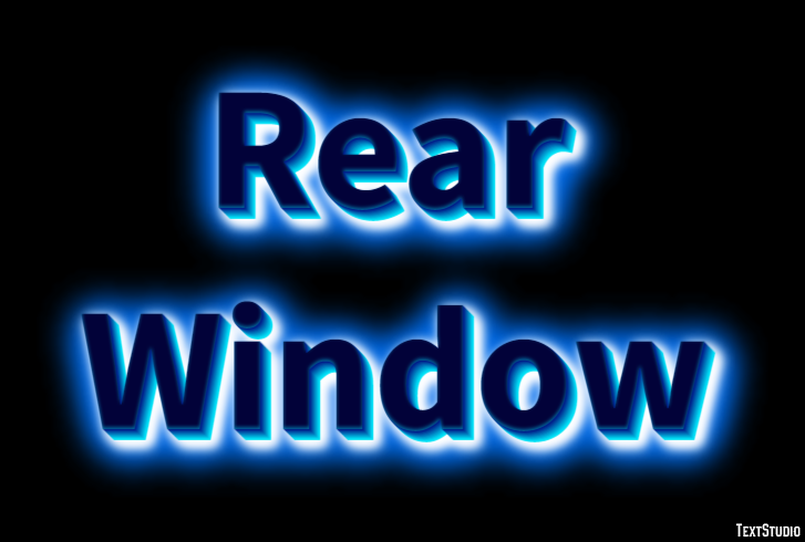 Rear Window Texteffekt