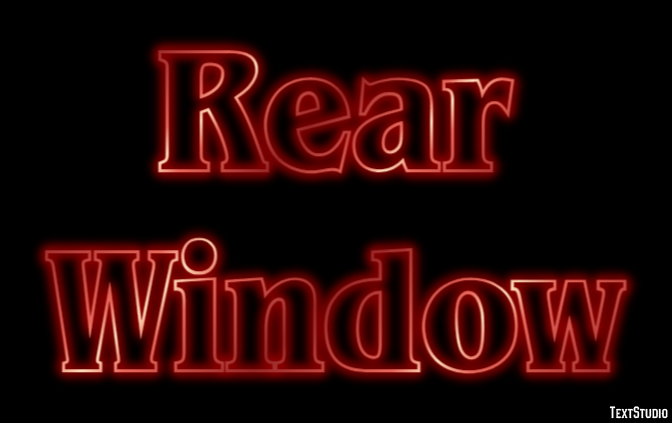 Rear Window Texteffekt