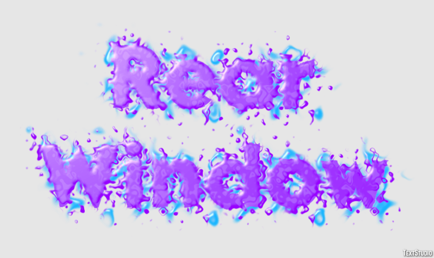 Rear Window Text Effect