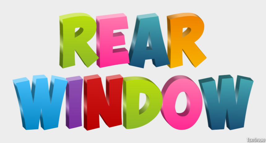Rear Window Texteffekt