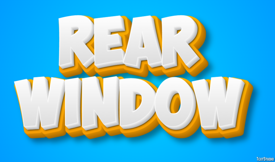 Rear Window Effet de Texte