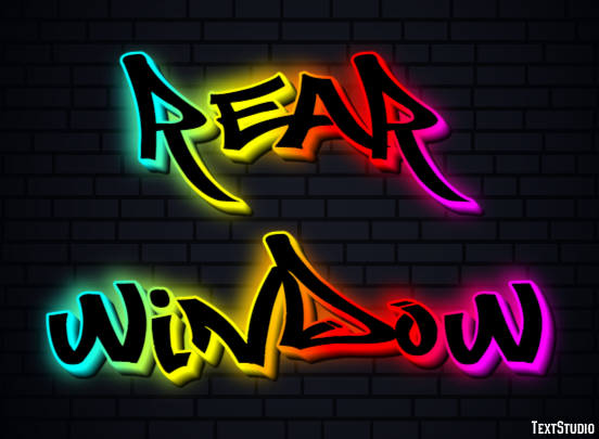 Rear Window Effet de Texte
