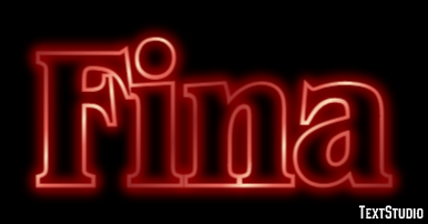Fina Efeito do texto