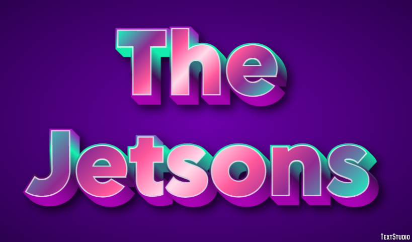 The Jetsons Text effect