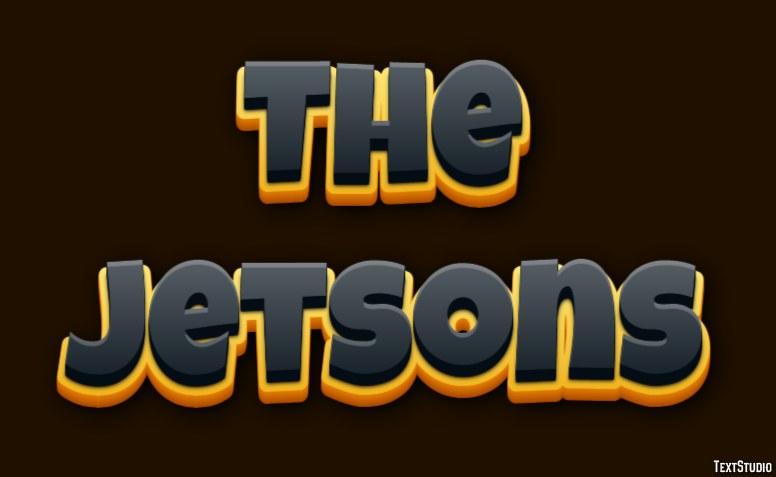 The Jetsons Text effect