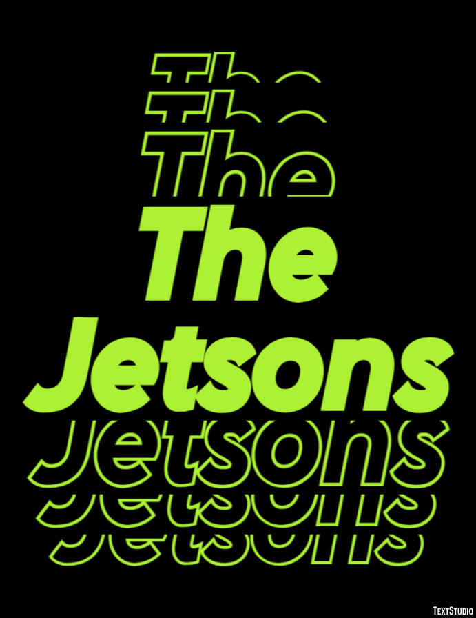 The Jetsons Text Effect