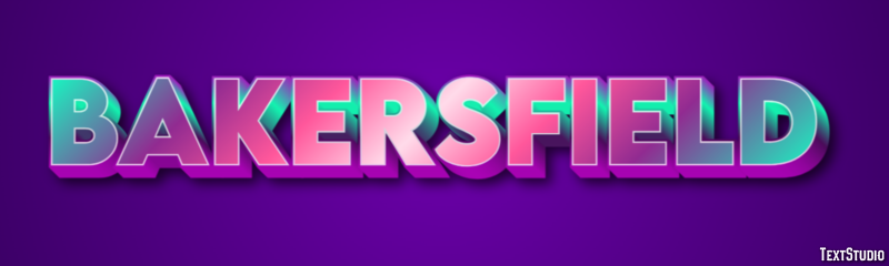 Bakersfield Texteffekt