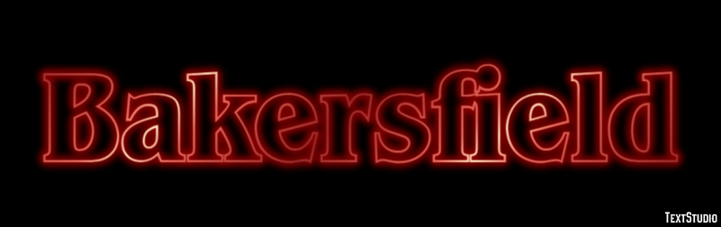 Bakersfield Текстовый эффект