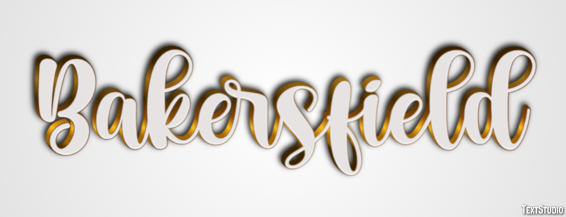 Bakersfield Texteffekt