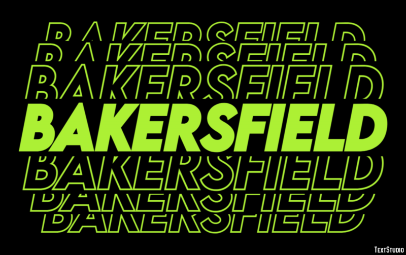 Bakersfield Texteffekt
