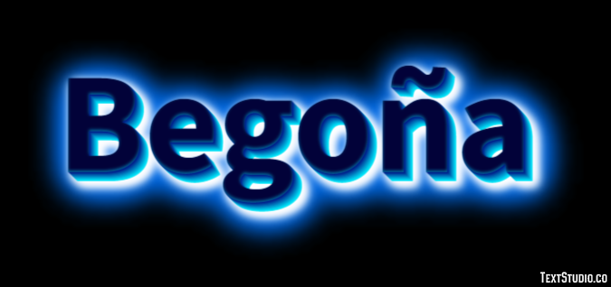 Begoña Efecto de texto