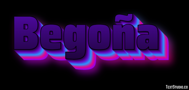 Begoña Efecto de Texto