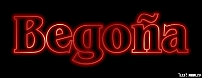 Begoña Efecto de texto