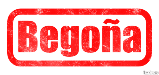 Begoña Efecto de texto