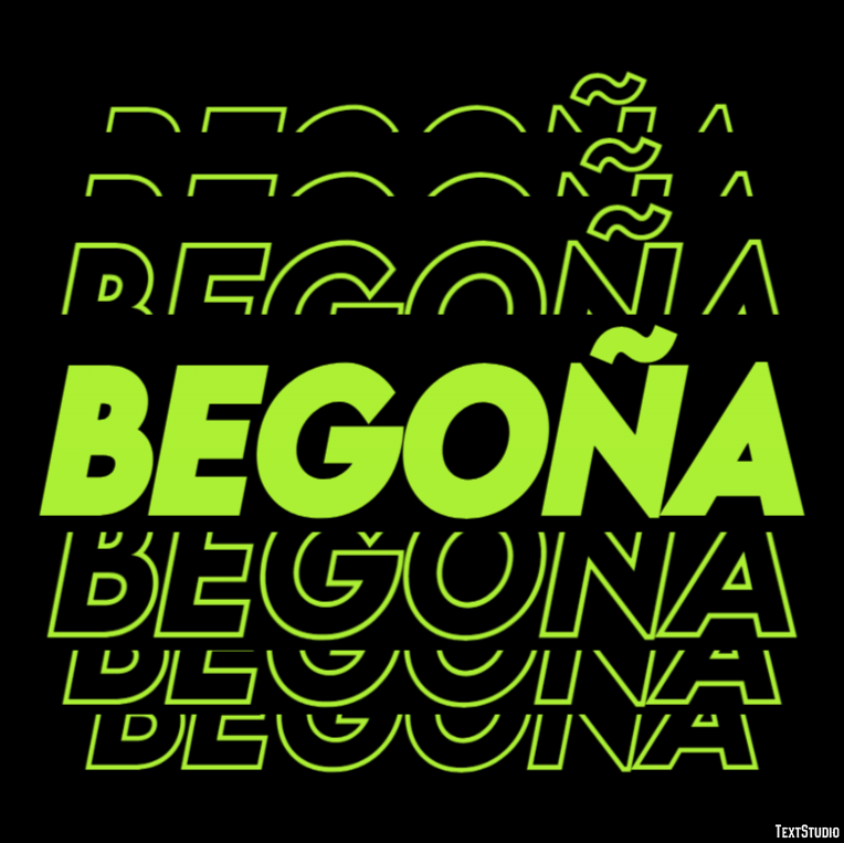 Begoña Efecto de texto