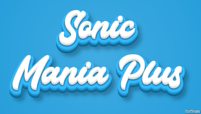 Sonic Mania Plus Efeito de texto