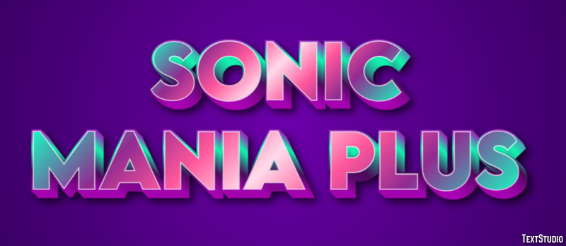 Sonic Mania Plus Efeito de texto
