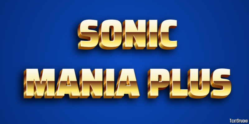 Sonic Mania Plus Effet de Texte