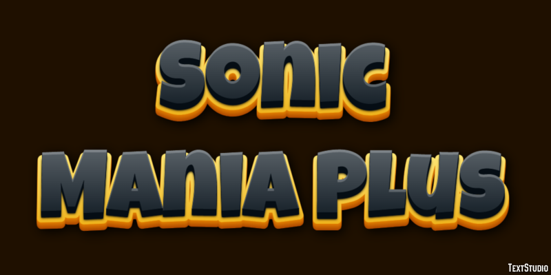 Sonic Mania Plus Efeito de texto