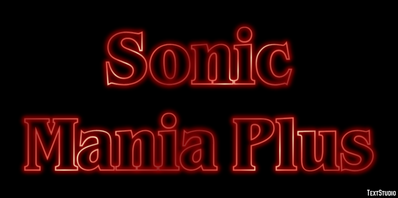 Sonic Mania Plus Efeito de texto