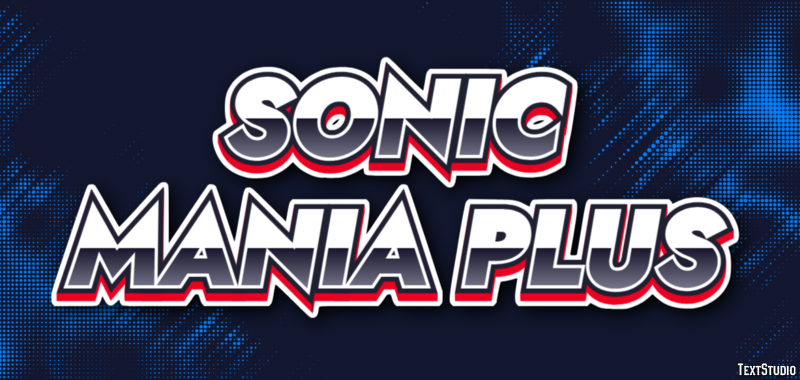 Sonic Mania Plus Efeito de texto