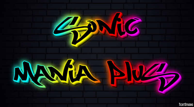 Sonic Mania Plus Efeito de texto