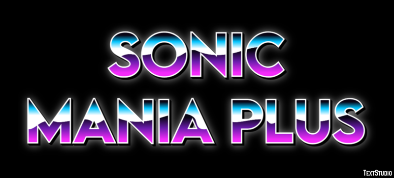 Sonic Mania Plus Efeito de texto