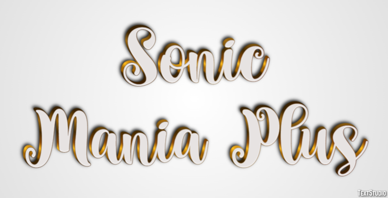 Sonic Mania Plus Efeito de texto
