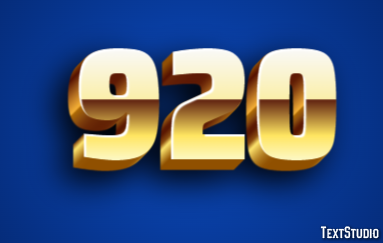 920 Texteffekt
