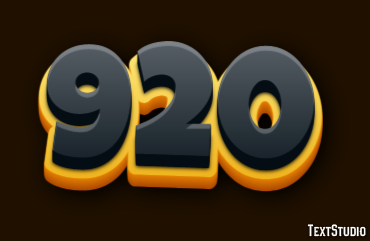 920 Texteffekt