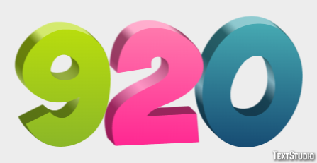 920 Text Effect