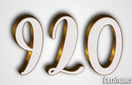 920 Texteffekt