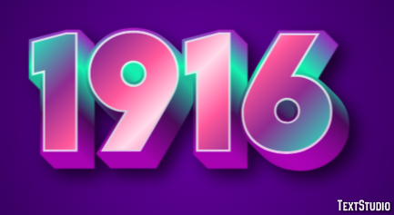 1916 Text Effect