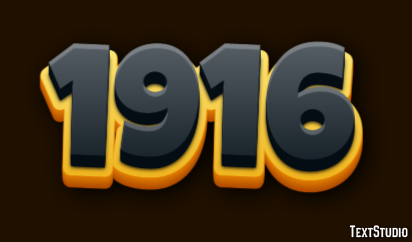 1916 Text Effect