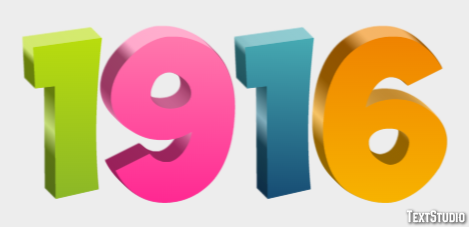 1916 Text Effect