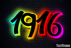 1916 Text Effect