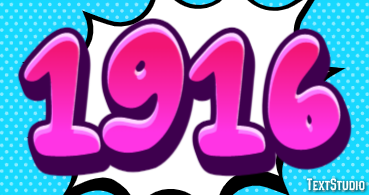 1916 Text effect